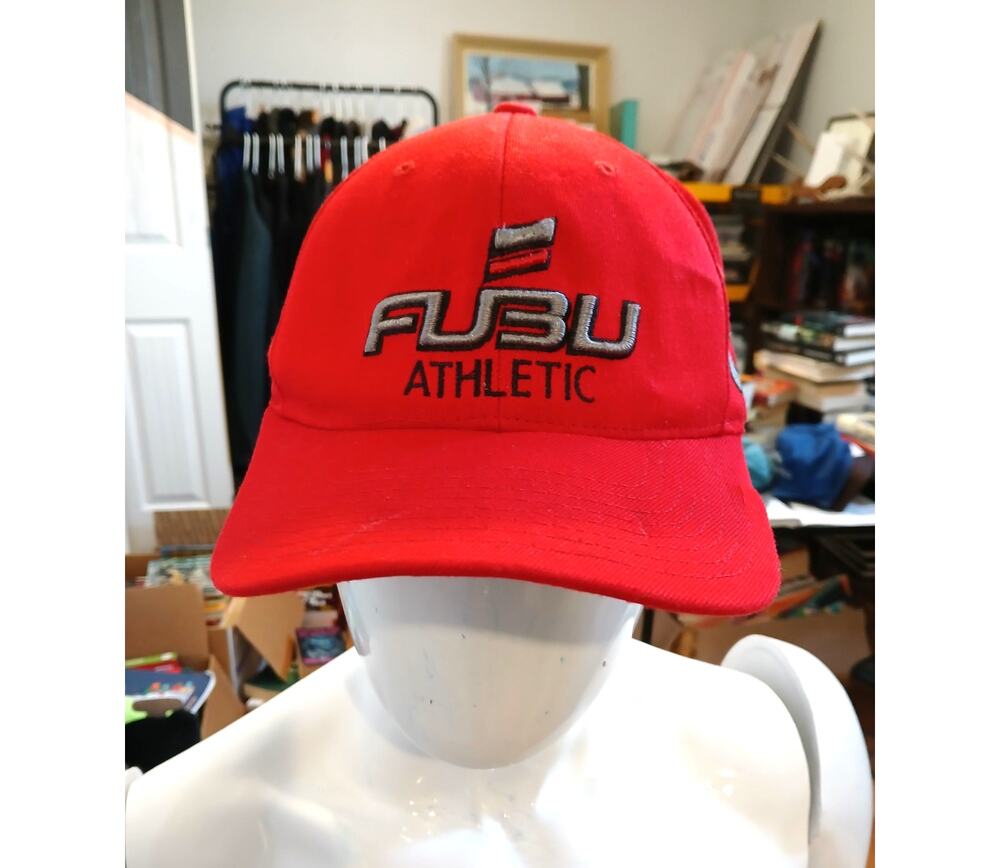 Vintage FUBU Athletic NBA Red Hat Cap Y2K